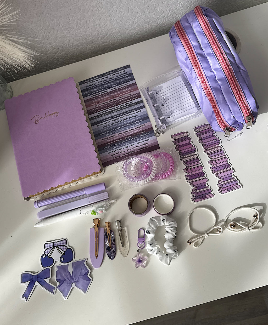 💜 Lavender Stationery Box